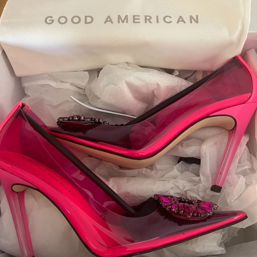 Good American CINDER-F*CKING-RELLA Pumps NIB SZ 7